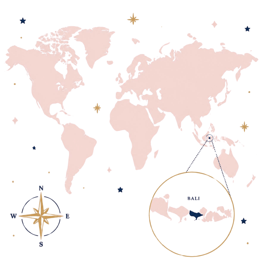 Poussière d'Etoiles Voyages sur mesure Bali map