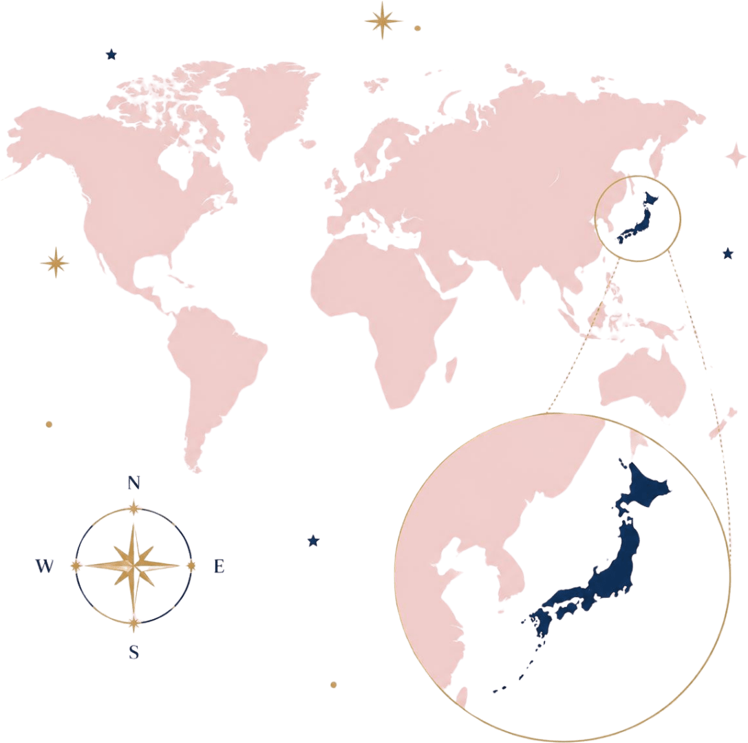 Poussière d'Etoiles Voyages sur mesure Japon map